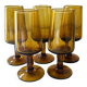 Service de 5 verres soufflés bouche