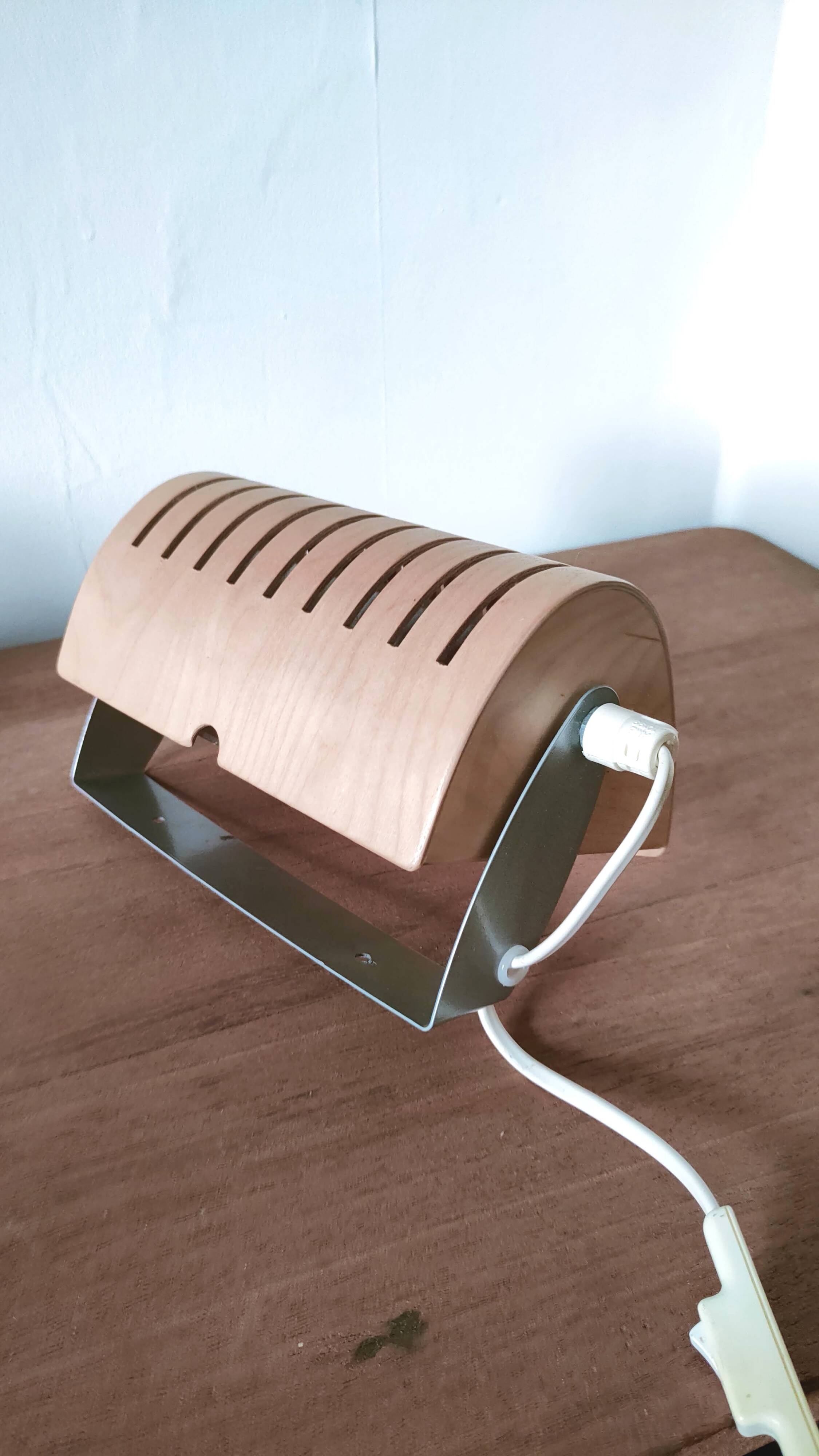 Vintage Ikea wooden wall light from the 90s