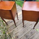 Pair of Louis XV bedside tables in cherry wood.