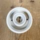 Vintage White Porcelain Wall Light, 1970s