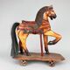 Vintage Wooden Horse on Wheels