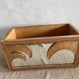 Wicker and mirror planter Vivai Del Sud