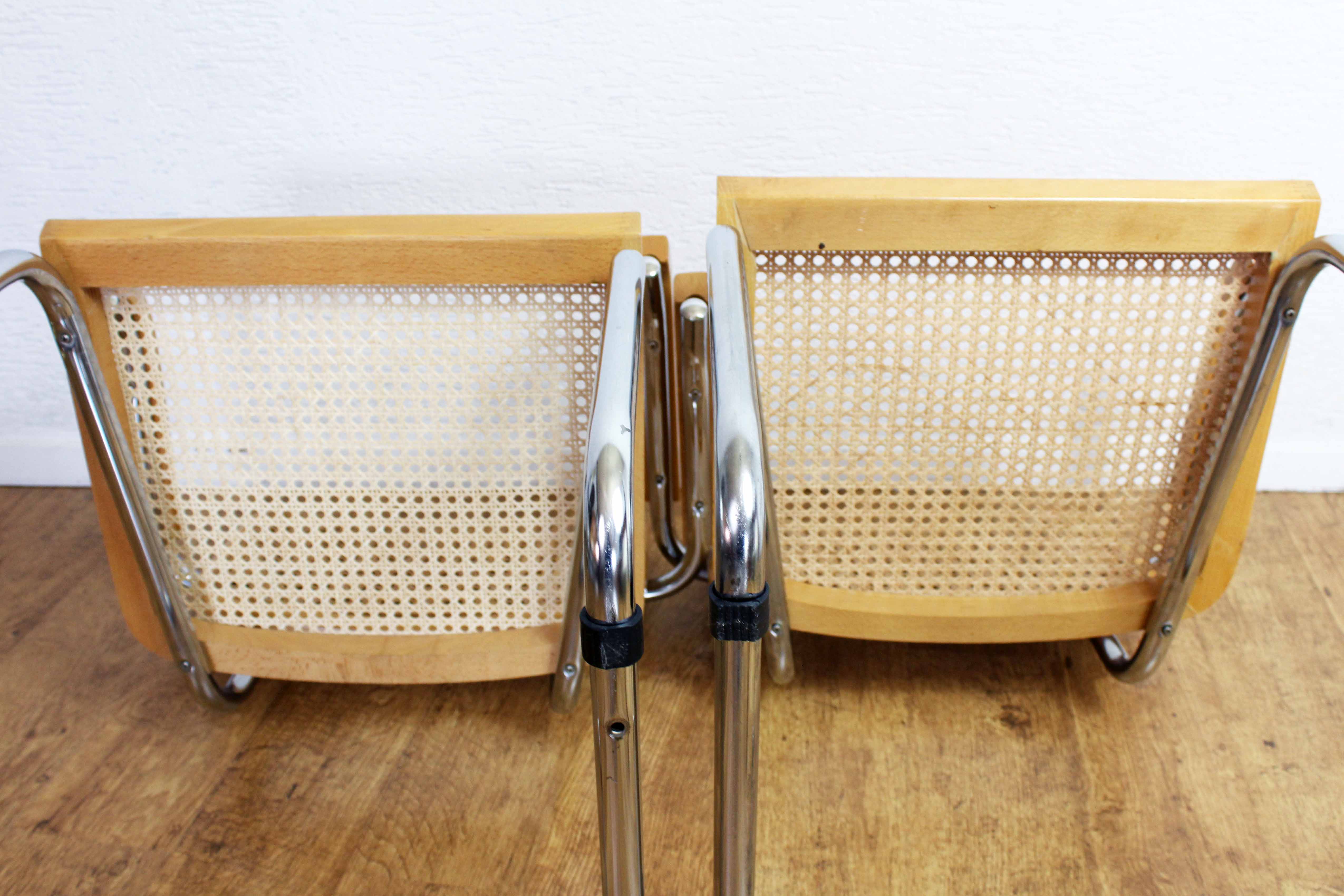 Pair of Marcel Breuer B64 chairs