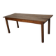 Antique Elm Early 20th Century French Rustic Farmhouse Dining Table