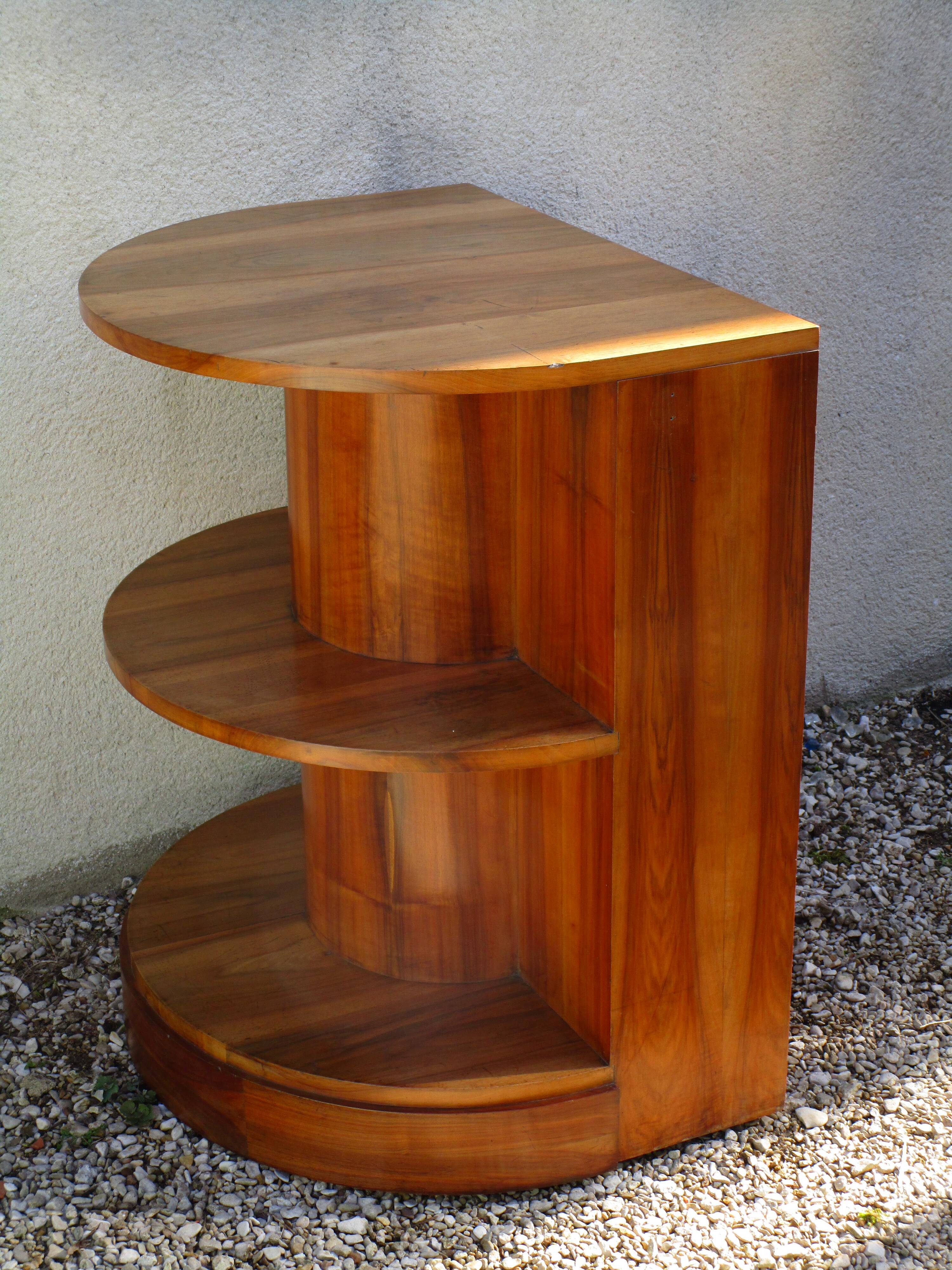 Art deco shelf walnut