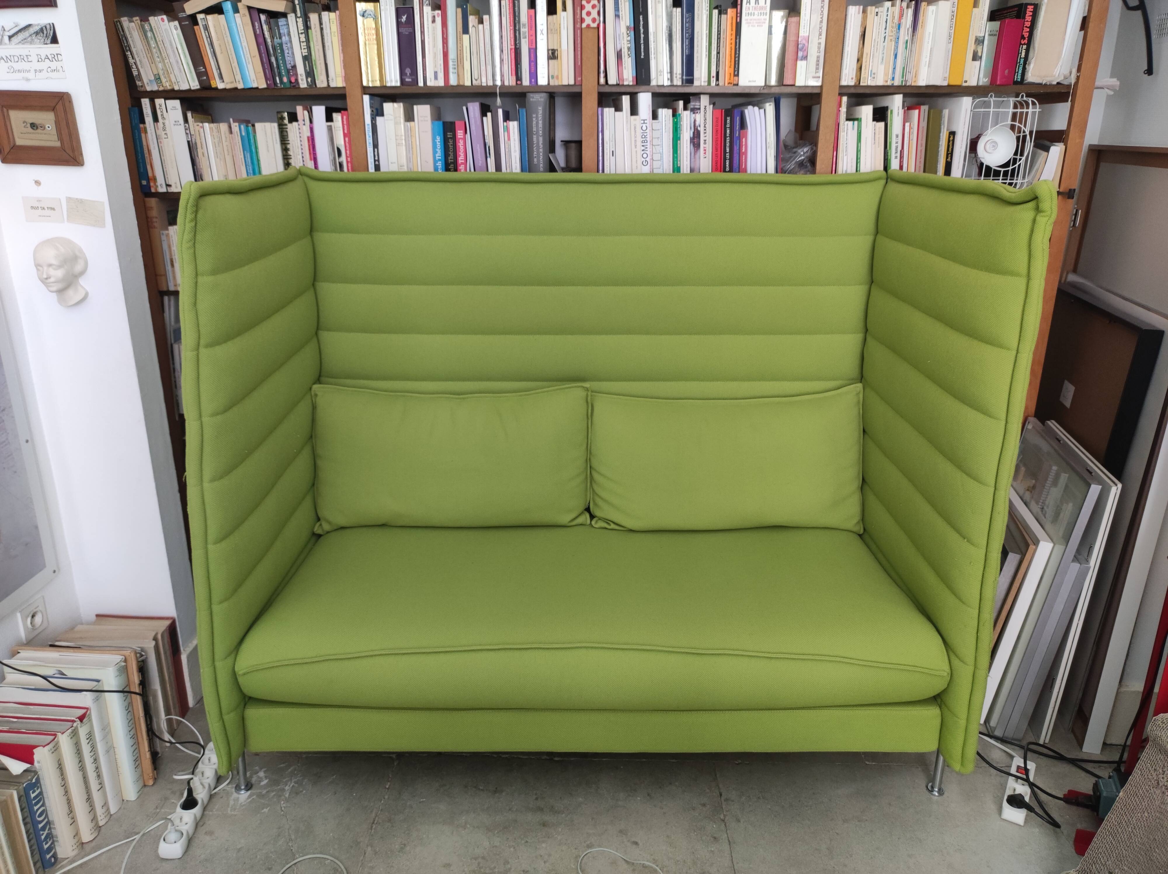 Alcove Highback sofa by the Bouroullec brothers, published by Vitra. 2/3 seater.