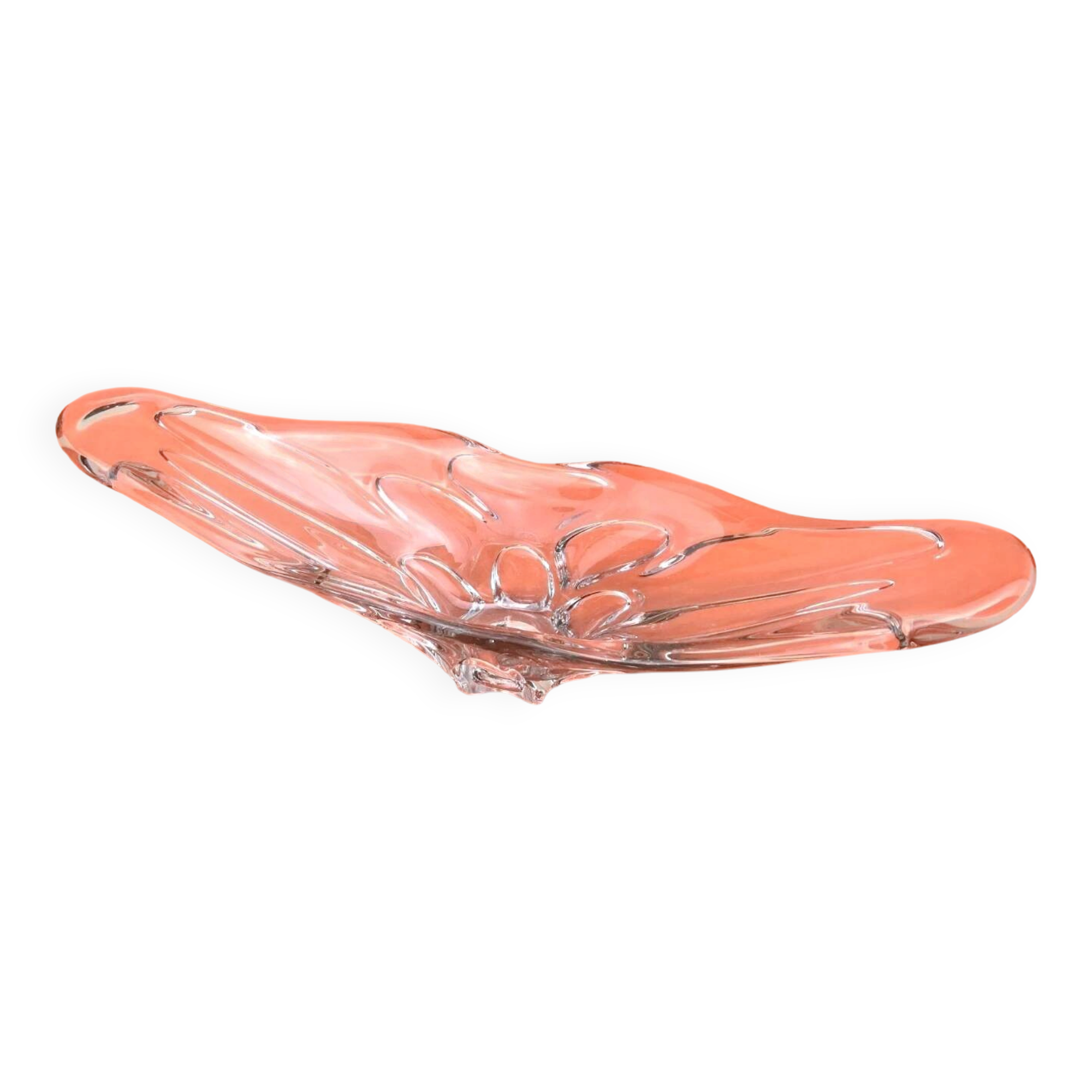 1970s Fruit bowl / Centrepiece transparent glass