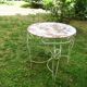 Distressed mid-century painted iron garden table, 1950s