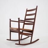 Niels Eilersen Beech Rocking Chair, Denmark 1960s