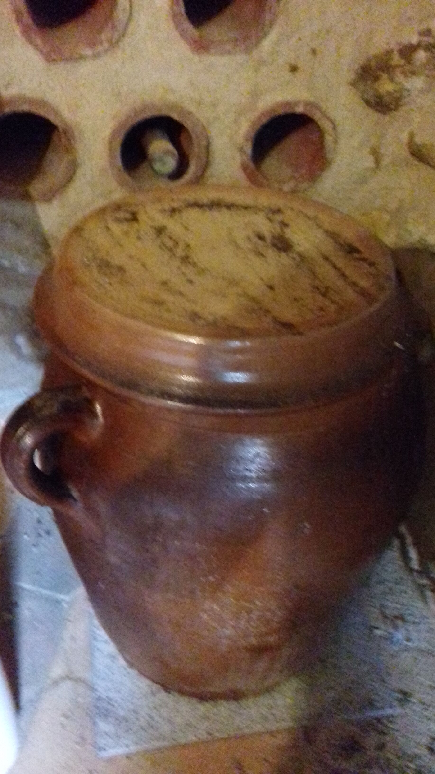 Large pot in sandstone conservation Dordogne