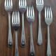 6 fourchettes monogramme M