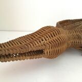 Zoomorphic wicker basket