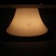 Italian mid-century brass and plastic pendant lamp, 1970s