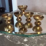 Small brass glasses - vintage