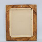 1940s Italian Mirror in Golden Wood Frame
