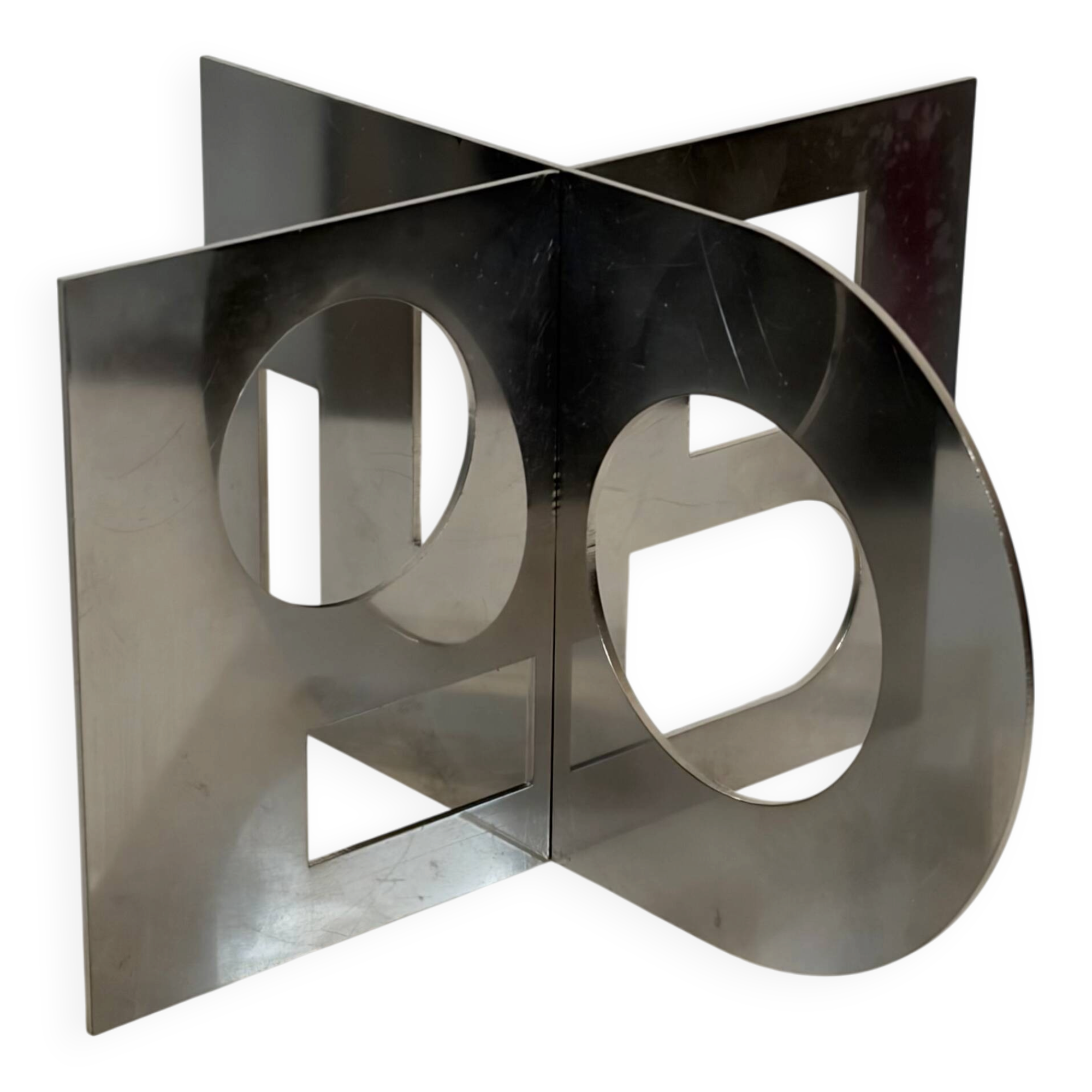 Minisculpture  Acier inoxydable de Nicolas Schöffer, 1969