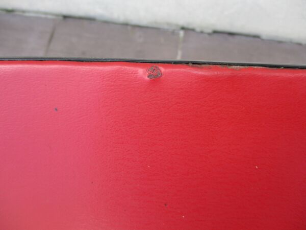 Lot 2 chaise cuisine vintage rouge