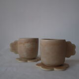 Tasse fleur avec coupelle - Vagabonde Création