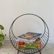 Magazine rack vintage log holder