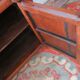 Antique painted 2 door cabinet with 2 drawers, 1910
