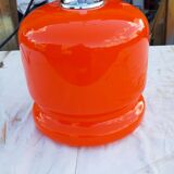 Vintage lamp of the 70s in orange opaline