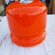 Lampe vintage des années 70 en opaline orange