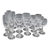Crystal glassware set - 18 pieces