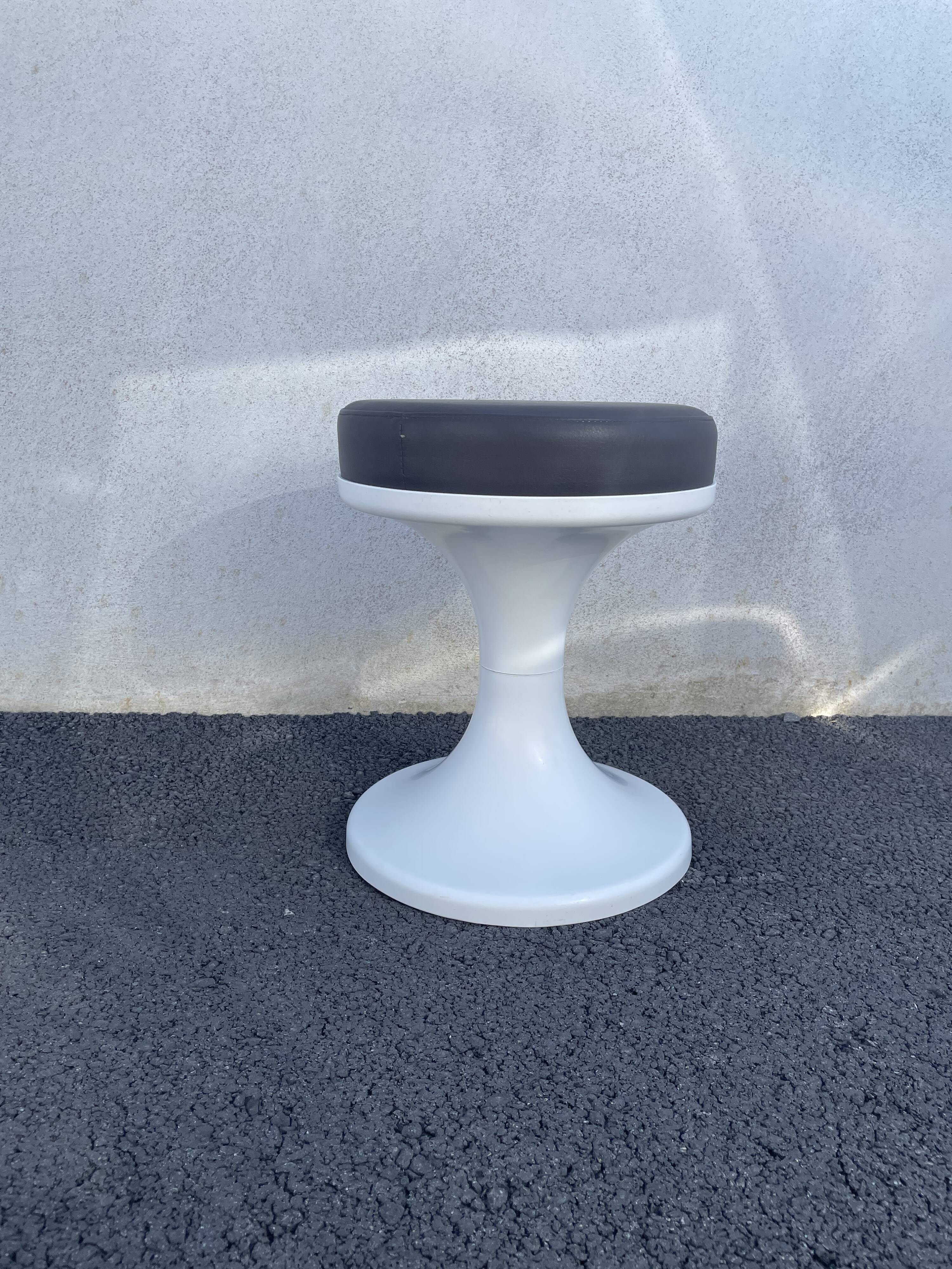 Stool ottoman foot tulip 70s