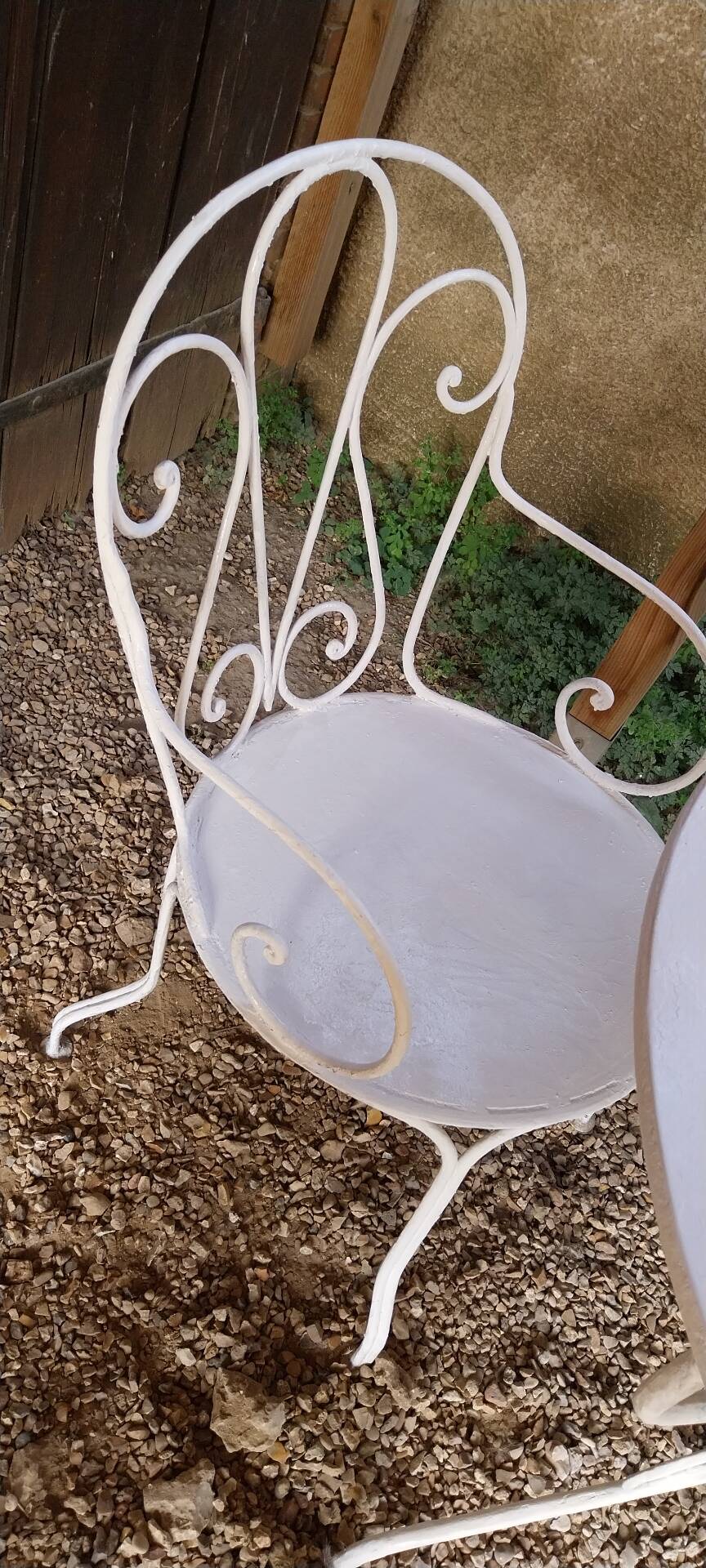 Salon de jardin ancien en fer forgé