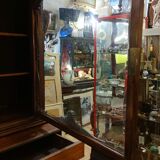 Two-part cabinet, recessed and with a glass-fronted display case, in Indian rosewood, circa 1850/60