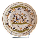 Assiette plate "Reproduction Vieux Moustiers "