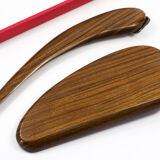 Set for office "Masriera" in silver and exotic wood, mid-century