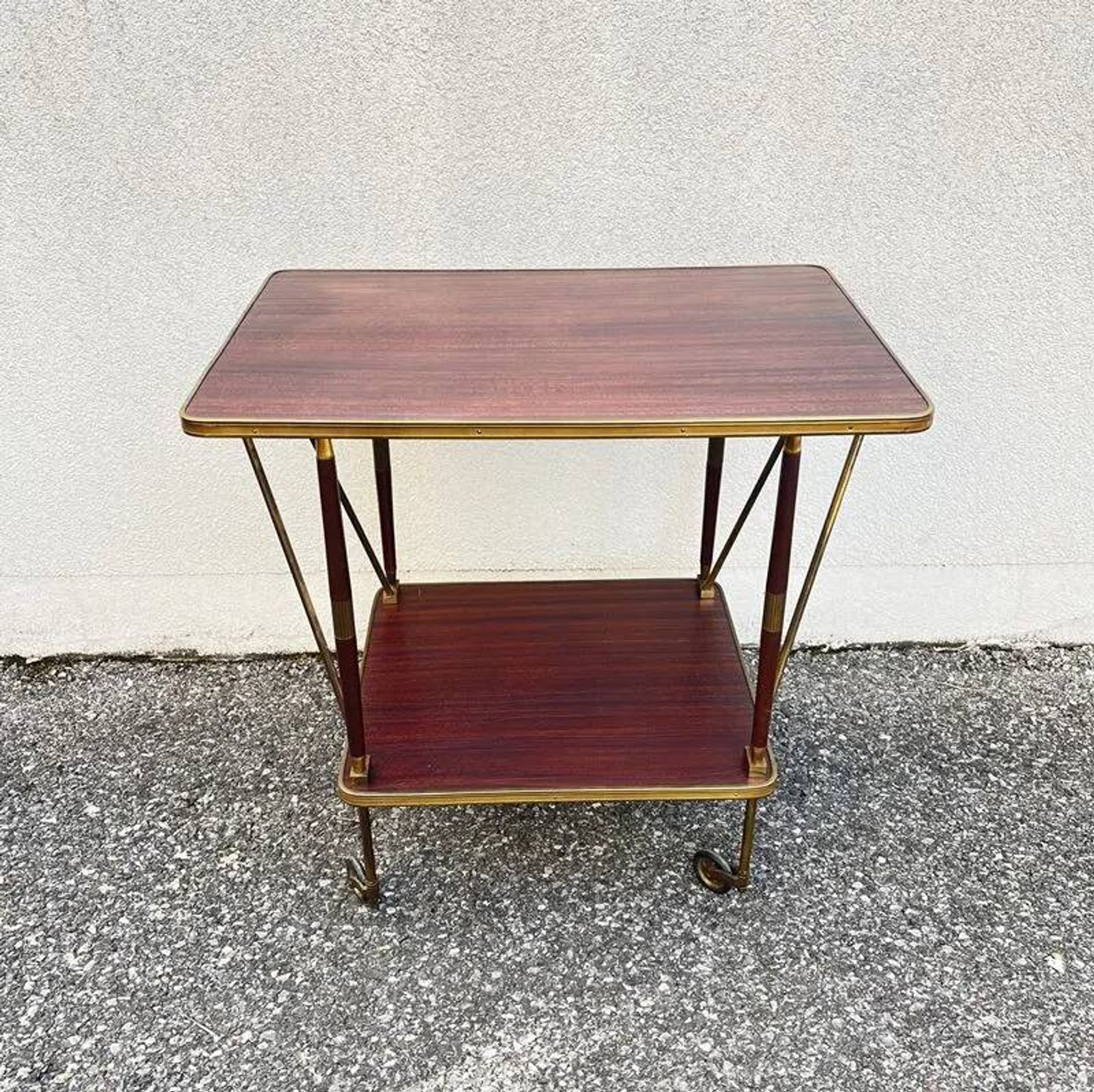 Desserte vintage roulante