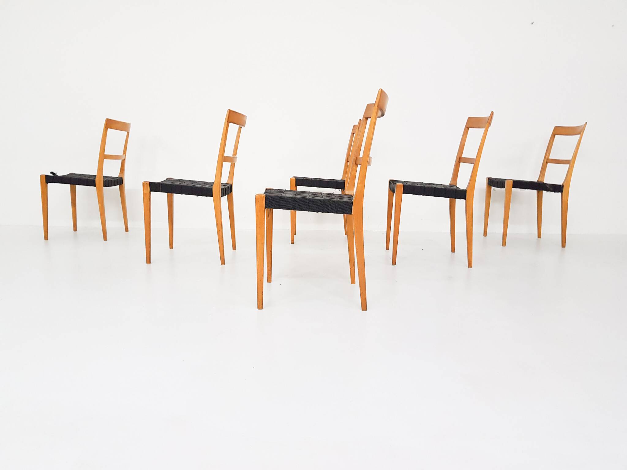 Set of 6 Vintage Bruno Mathsson Mimat Mi401 dining chairs, Sweden 1932