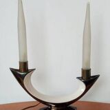 Verceram iridescent ceramic lamp France c.1960