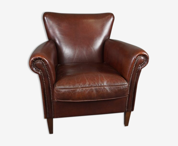 Fauteuil en cuir de mouton très confortable