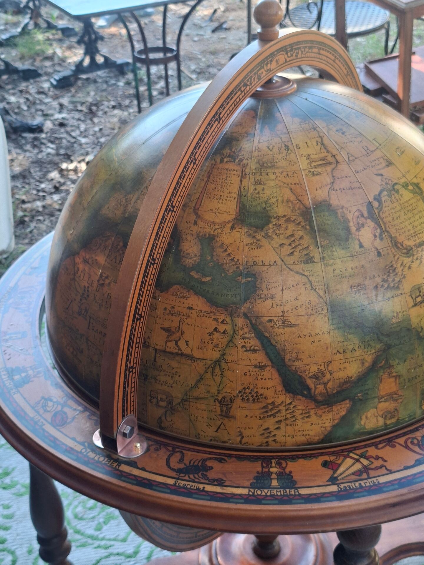 Bar world map