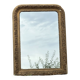 Large gilded sculpted Louis-Philippe mirror, mercury 104x77cm