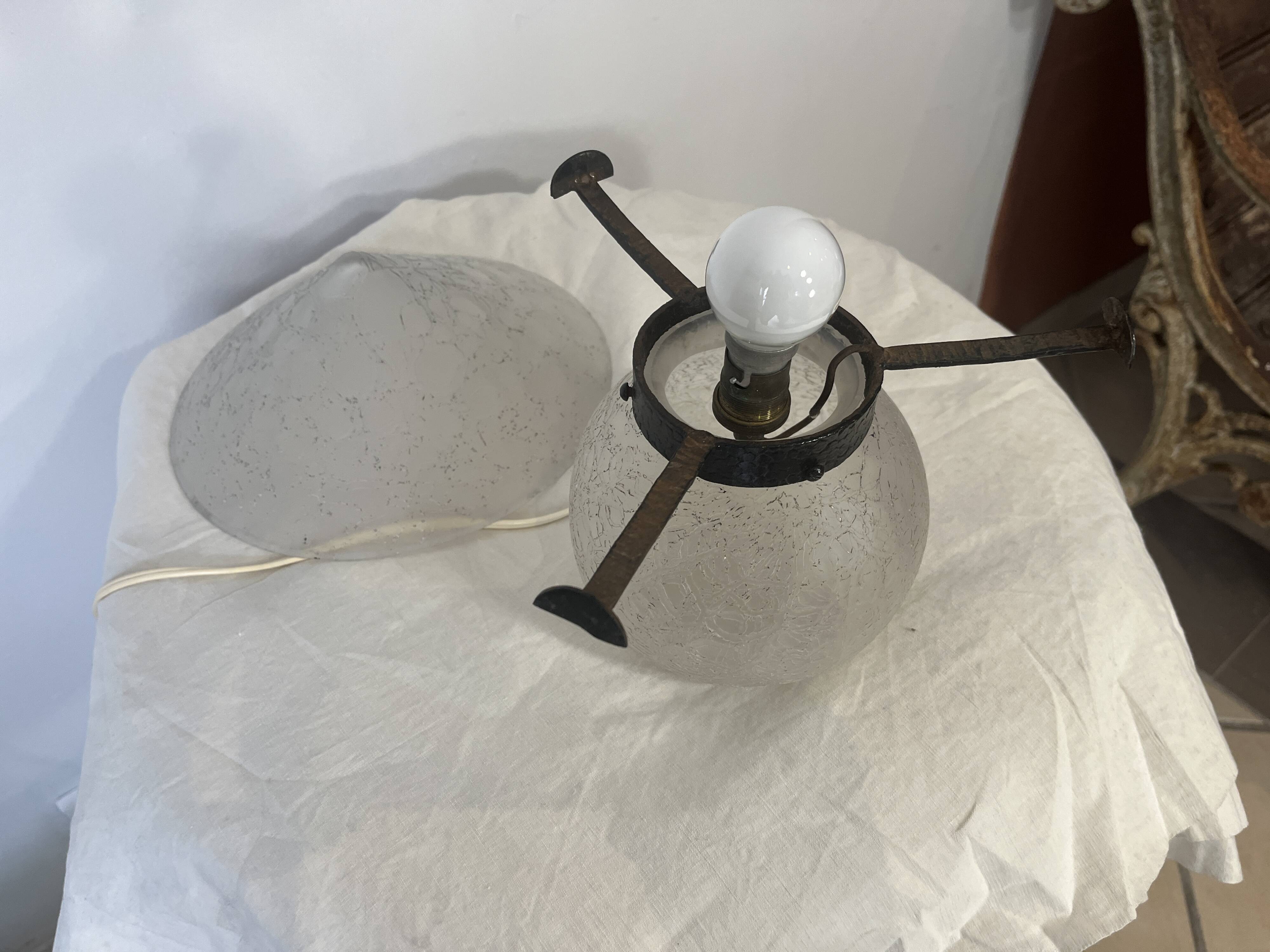 lampe champignon art déco