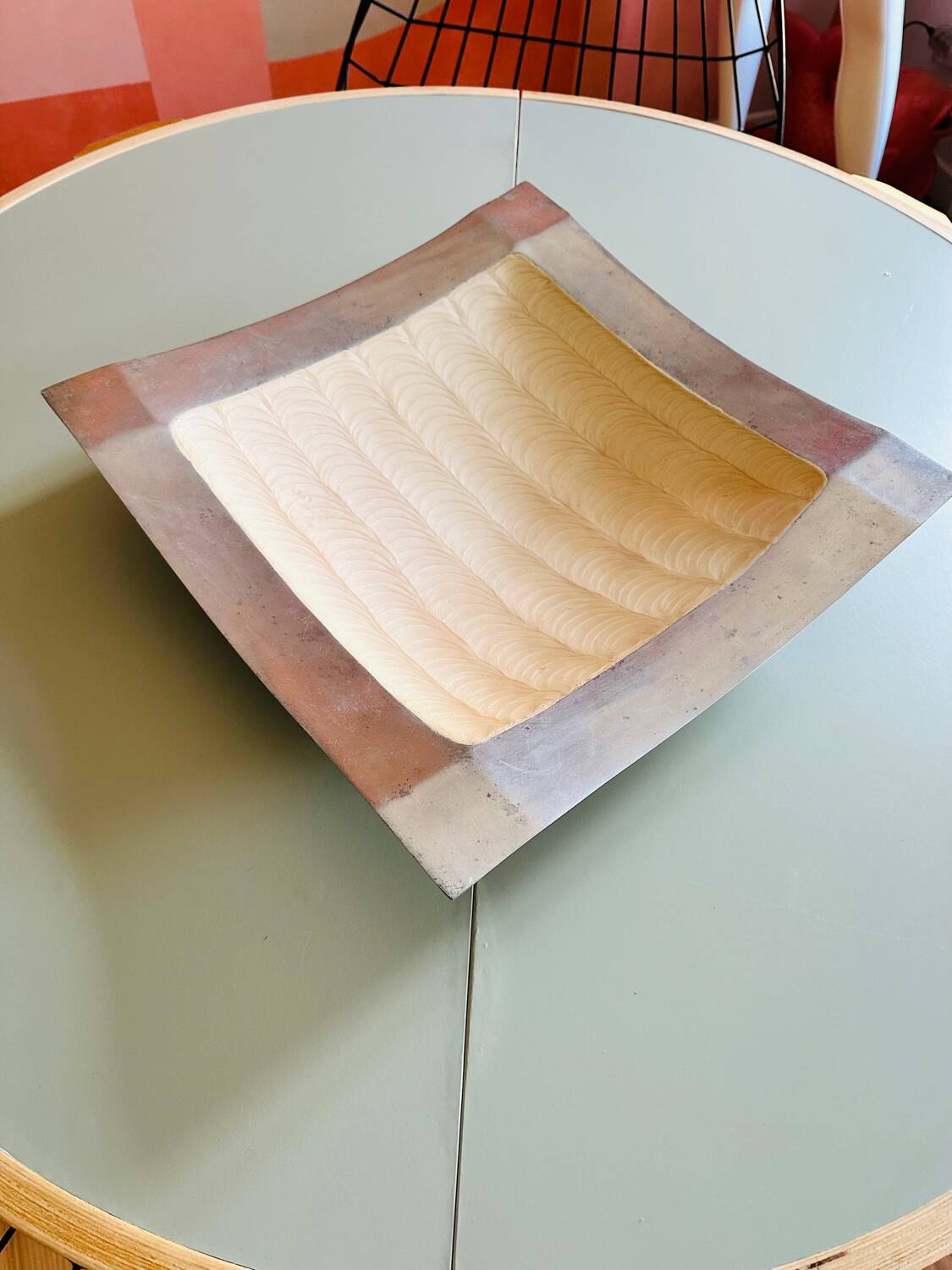 Large vintage metal pocket emptier, unique piece