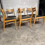 6 vintage Scandinavian chairs