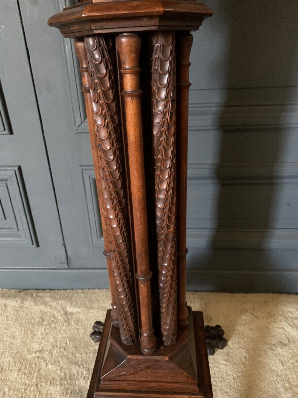 Revival walnut sheath harness corinthian marquee nineteenth