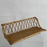 Rattan shelf from the 60s