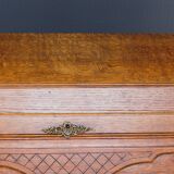 Louis XV style carved oak secretary 1930s