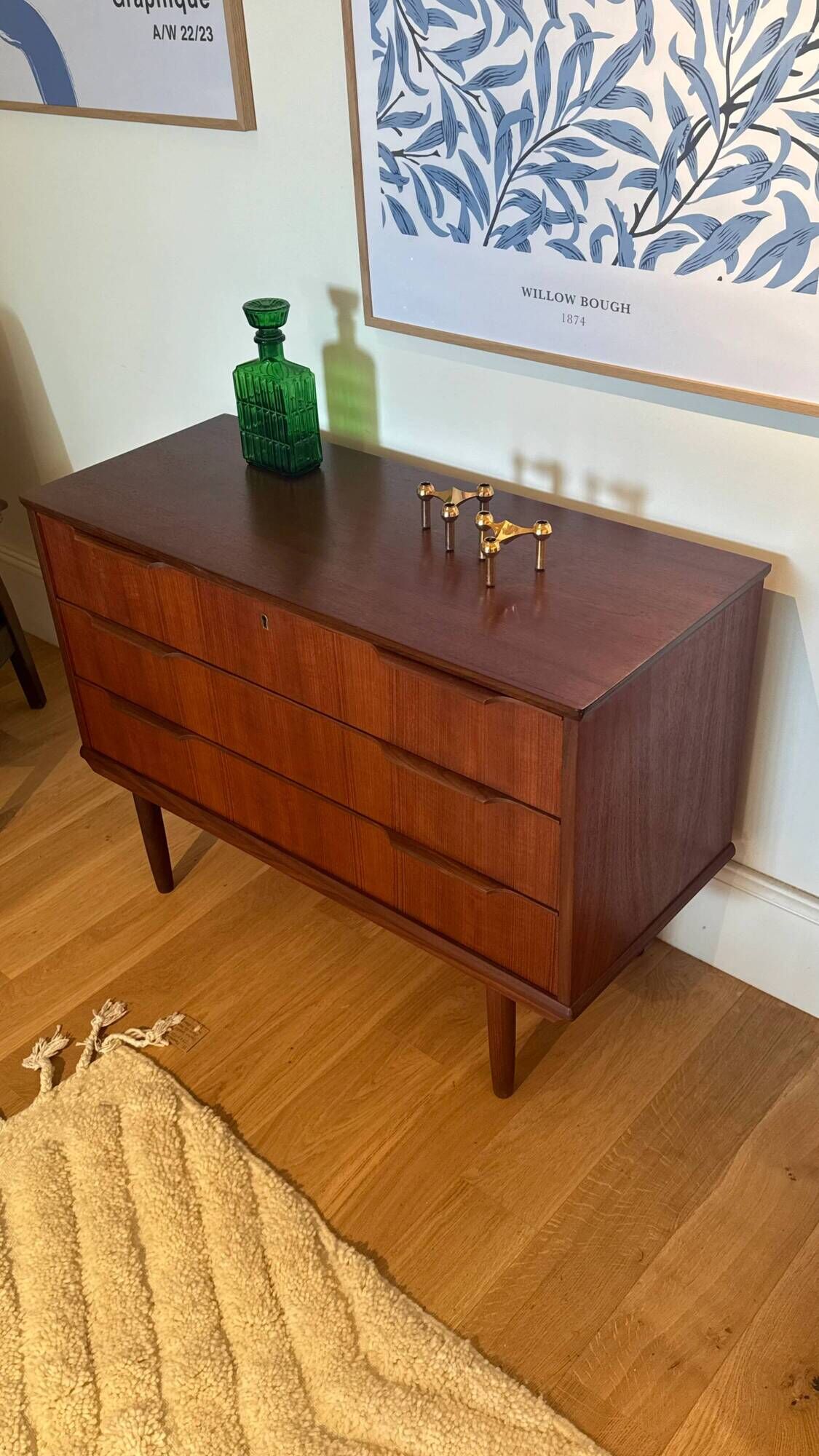 Vintage Scandinavian "Ingrid" teak chest of drawers