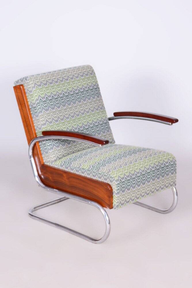 Art Deco Armchair in Beech and Spruce, 1930s