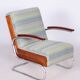 Art Deco Armchair in Beech and Spruce, 1930s