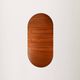 1960s Scandinavian round dining table in striped teak