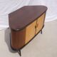 Corner chest of drawers with sliding doors