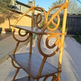 Rattan shelf